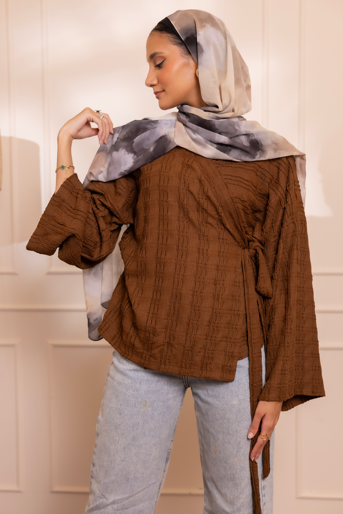 Brown Autumn Blouse 