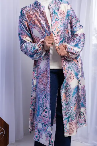 Aurora printed satin 